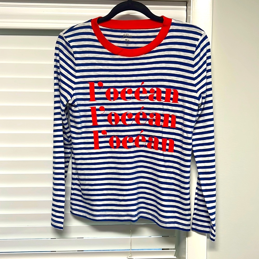 JCrew long sleeve graphic tee